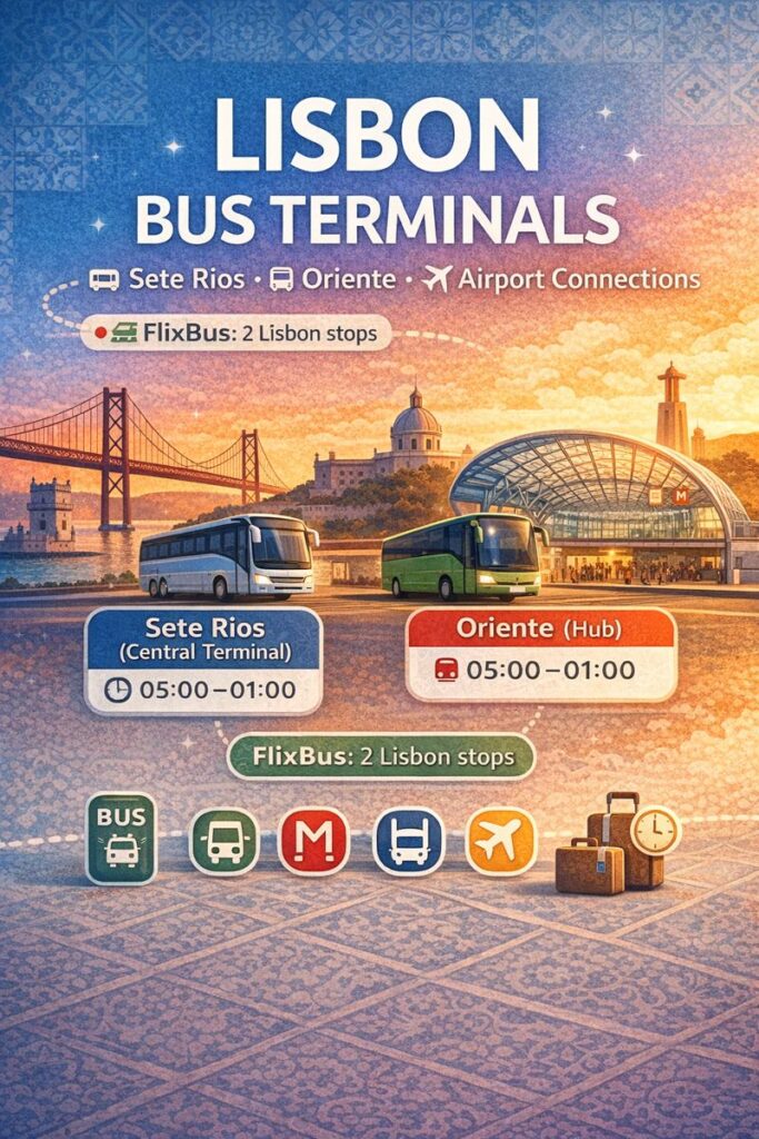 Lisbon Central Bus Terminal (Sete Rios) + Other Coach Stations (Oriente ...