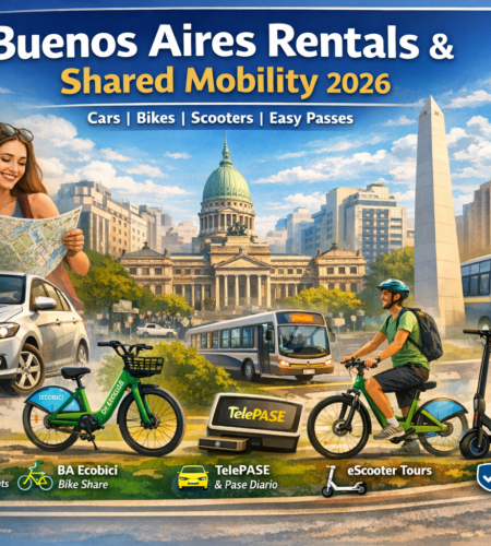 Buenos Aires rentals and shared mobility: Cars, Bikes, Scooters & Easy Passes