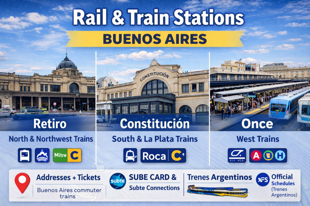 Rail & Train Stations Buenos Aires: Guide to Retiro, Constitución ...
