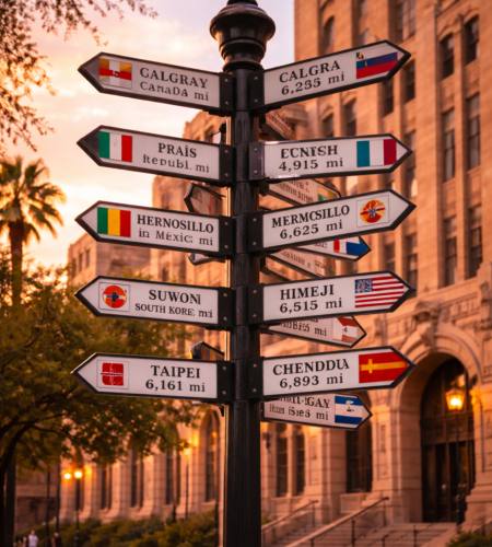 Phoenix Sister Cities Signpost: Where to Find It Near Historic City Hall (Downtown Phoenix)