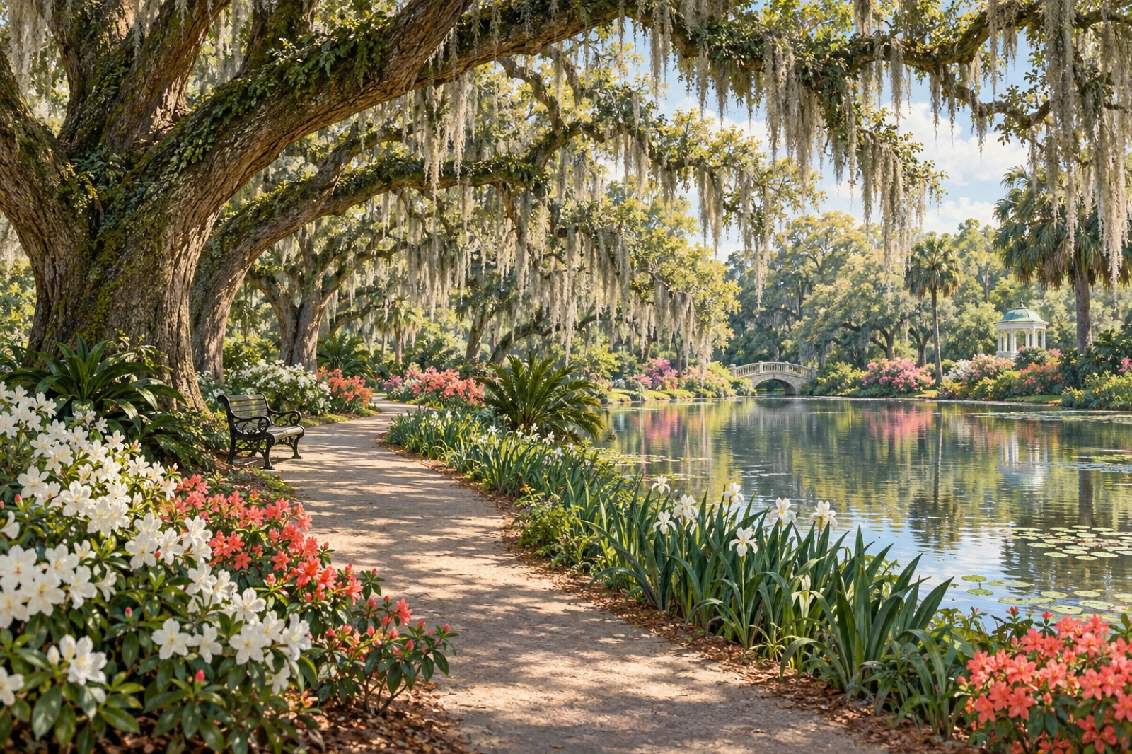Charleston — park editorial illustration from the Way4i city guide