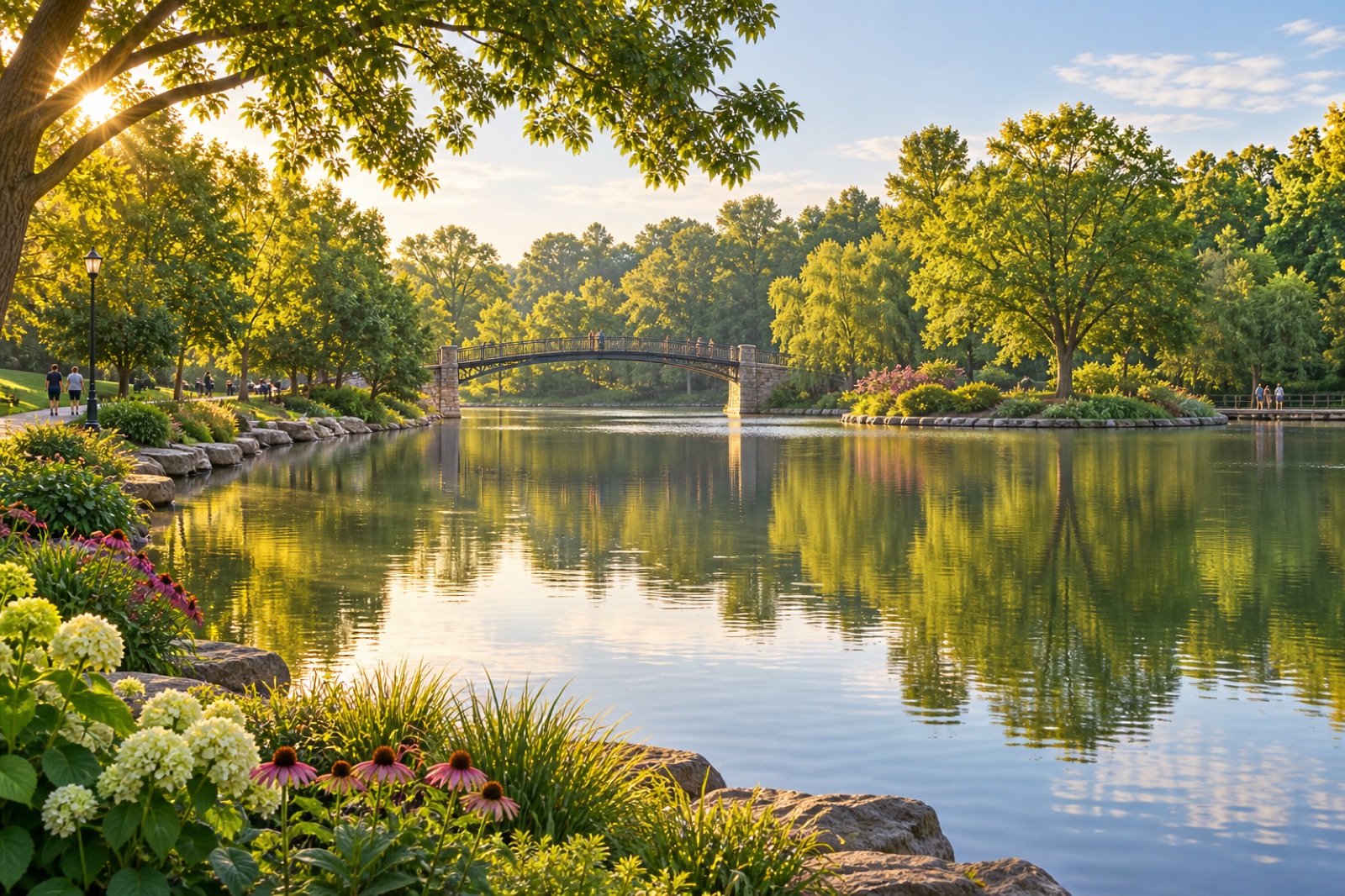 Charlotte — park editorial illustration from the Way4i city guide