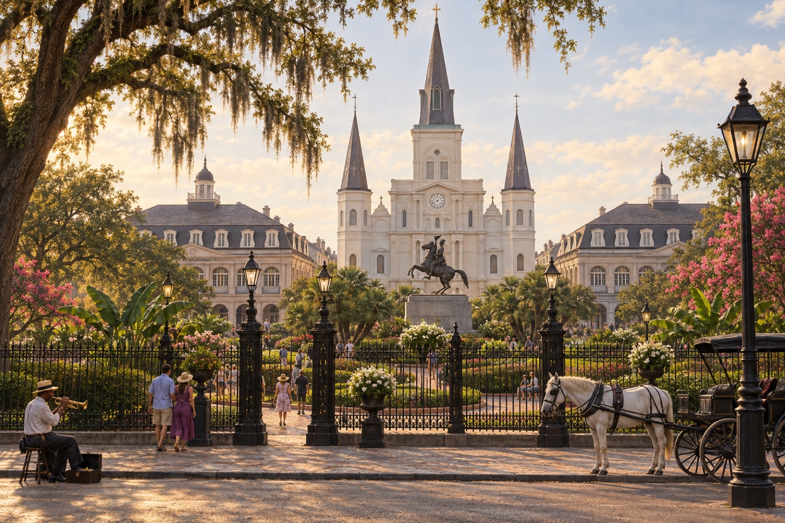 New Orleans — skyline editorial illustration from the Way4i city guide