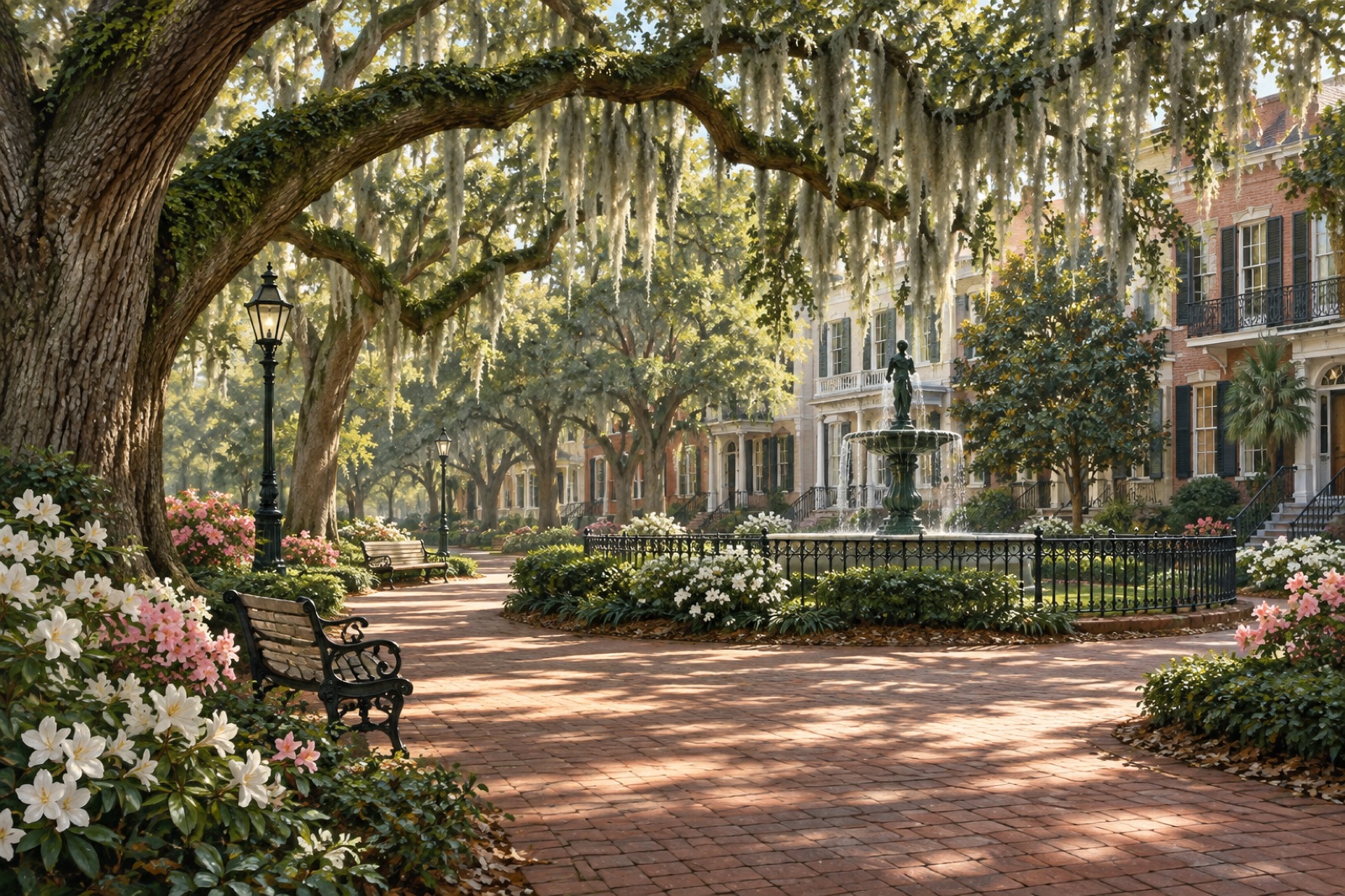 Savannah — quarter editorial illustration from the Way4i city guide