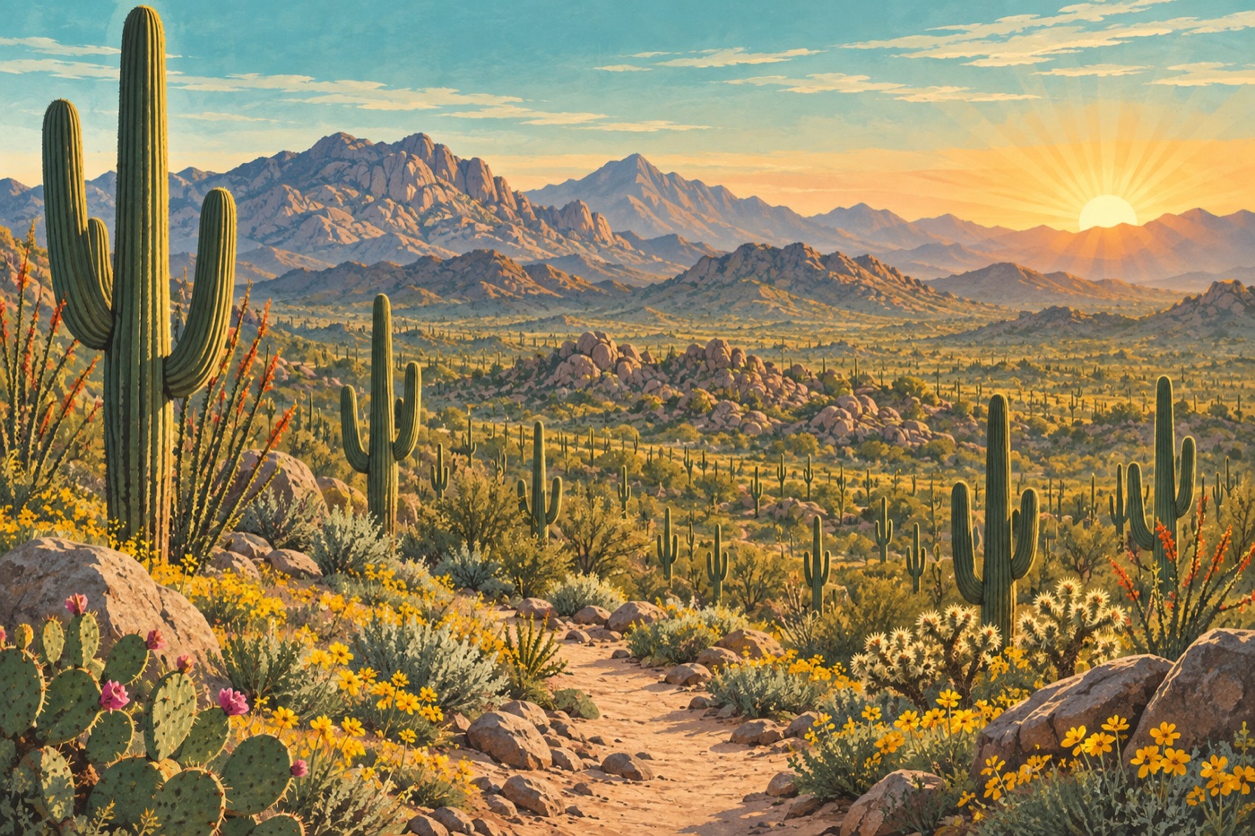 Saguaros and the McDowell Sonoran Desert