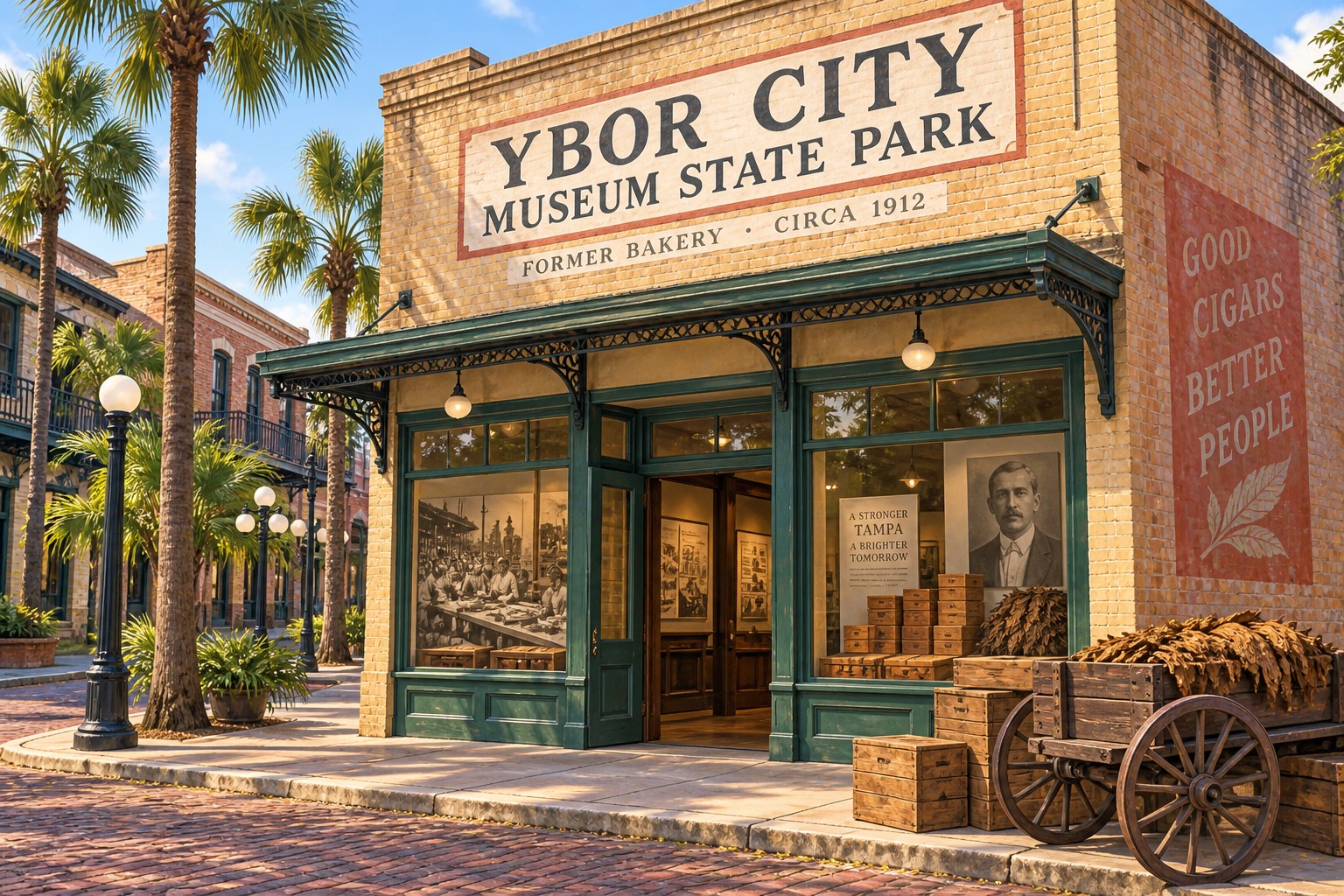 Ybor City heritage — original interpretive illustration.